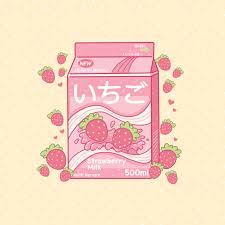 Strawberry Milk Yellow Pillow Trendy Not Milk Art Milk Drawing Strawberry Milk