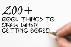 But if you ever noticed, two minutes of boredom can moreover, if you're not an expert artist and want to start drawing as a beginner then you better practice with simple and easy drawings for beginners. 200 Cool Things To Draw When Getting Bored Best Ideas For Easy Drawing
