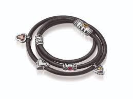 Apollo Triple Wrap Leather Charm Bracelet Black Leather Bracelet Leather Charm Bracelets Leather