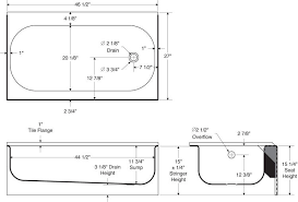 Bathtub and shower combos feature a standard bathtub with shower walls attached. What Is The Standard Size Of A Bathtub