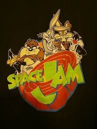 Movies, james also encounters wb characters as spectators at the movie's climactic basketball game. Space Jam Looney Tunes Bugs Bunny Taz Coyote Characters T Shirt Sz Xl Mens Ebay