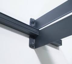 Auvent De Porte D Entree Alu Gris Louisa Xl L 205 5 X H 14 X P 94 Cm En Kit Leroy Merlin En 2020 Auvent De Porte Porte Entree Alu Auvent