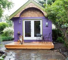 Purple Tiny House Vacation In Portland Or Tiny House Vacation Tiny House Rentals Small House