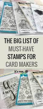 Leaves transparent stamp for scrapbooking. The Big List Of Must Have Stamps For Card Makers Card Making Ideas Tips Techniques Tuto Card Making Stamp Card Making Tools Card Making Ideas For Beginners