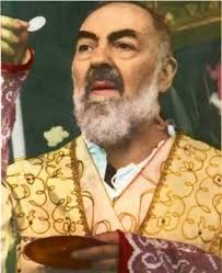 Offer roses to Saint Padre Pio who will protect your family from sickness  and evil in the year 2025 .