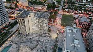 El derrumbe parcial de un edificio de doce pisos en la comunidad de surfside, miami, estado de florida, dejó al menos un fallecido y varios heridos. Vnxxhp0fls91um