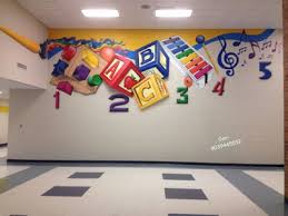  Play School Wall Painting Nursery School Wall Painting Artist School Cartoon Painting Works Playsch Classroom Wall Decor School Wall Art Classroom Walls Paint
