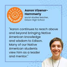 🌞 Congratulations to MPS Shines winner Aaron Vizenor-Hammerly ...