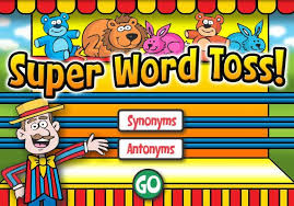 Online Resource Synonyms And Antonyms Super Word Toss Is A Fun Educational Game For Kids To Practice Matching S Synonyms And Antonyms Antonyms Language Arts