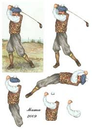 Golfer 3d Cards Decoupage Paper