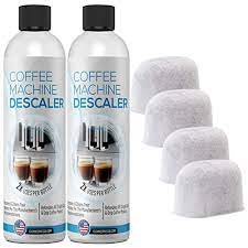 Whether you have a keurig or espresso machine, many of these diy descaling recipes include natural ingredients. Buy 4 4 4 Use Coffee Machine Descaling Solution Plus 4 Filters Universal Descaler Concentrate For All Keurig 1 0 2 0 K Cup Pod Machines And Espresso Machines Online In Indonesia B07h38jhwv