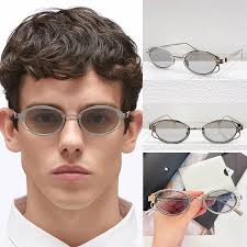Silver Oval Small Glasses Small Silver Oval Metal Vintage Sunglasses Robin