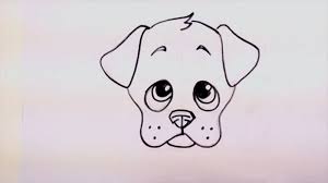 How to draw cute animals with big eyes step by step. Drawing Huge Cute Puppy Cute Dog Drawing