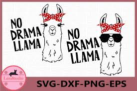 You can copy, modify, distribute and perform the work, even for commercial purposes, all without asking permission. No Drama Llama Svg Llama With Bandana Svg Llama Svg 438736 Cut Files Design Bundles