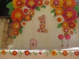 Primo Compleanno Tema Fiori E Uccellini Paper Flowers Primo Compleanno Uccellini Compleanno