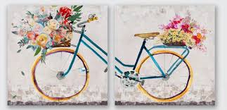 Sell custom creations to people who love your style. China Bicycle Flower Oil Painting China Hand Oil Painting And Unique Oil Painting Price