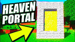 If you think you've found a bug, you can report it in the minecraft bug tracker. Minecraft How To Make A Portal To Heaven Youtube