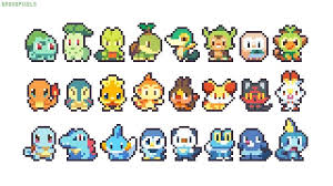 Pokemon Pokemonsword Pokemonshield Galar Nintendo Manualidades De Pokemon Pokemon Iniciales Arte Pixel