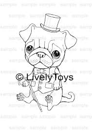 This puppy coloring page features an adorable pup decked out with sunglasses, chilling out on the beach, enjoying the palm trees and crashing waves. Diy Puppy Pug Dog Kids Coloring Pages Adult Coloring Book Games Party Activity Sheets Pug