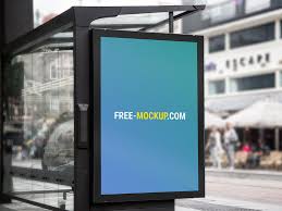 Bus Stop Branding Mockup Free Mockup