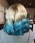 Dirty Blonde To Blue Ombre