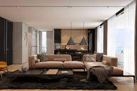 Maybe you would like to learn more about one of these? Two Apartments With Texture One Soft One Sleek Modern Apartment Living Room Living Room Decor Apartment Modern Apartment Design