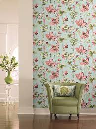 Watercolour Inspired Floral Wallpaper In Soft Pinks Blue And Green From The Watercolours Traditional Interior Design Modern Wallpaper Designs Interior Design