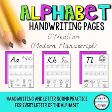 The cyrillic alphabet was derived from glagolitic by cyril's pupils and named after him. Modern Manuscript Alphabet Worksheets Teachers Pay Teachers