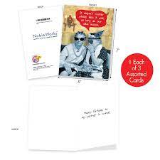 Naughty Seniors: Humorous Birthday Variety Set of 3 Cards