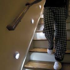 Motion Activated Battery Powered Lights 39 99 Pathlights Wireless Led Stair Lights Set Of 3 For Hallway Stair Lights Led Stair Lights Stairway Lighting