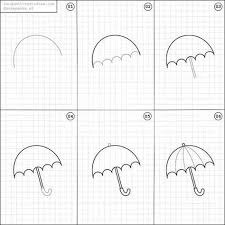 How To Draw An Umbrella Easy Drawings Doodle Drawings Sketch Book