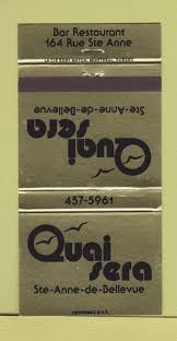 Matchbook Cover Quai Sera Ste Anne De Bellevue Qc 30 Strike Matchbook Cover Book Cover