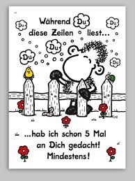 Wahrend Du Diese Zeilen Liesst Hab Ich Schon 5 Mal An Dich Gedacht Mindestens Zitate Zum Thema Liebe Karten Spruche Sheepworld