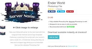 New Ender World Hq Minecraft Logo Photoshop File Was 5 Now On Blackspigot See Pics Blackspigotmc