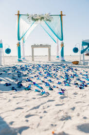 Turquoise Beach Wedding With Blue Bom Orchid Aisle Beach Wedding Turquoise Beach Wedding Decorations Reception Beach Wedding Aisles