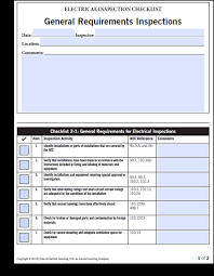 Dec 15, 2020 · roofing harness checklist. Electrical Inspection Checklists