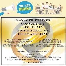 Tinggi badan pria minimal 160 cm dan wanita 155 cm 6. Info Lowongan Kerja Pt Royal Trust Urgently Needed Manager Trainee Consultan Aikerja Com