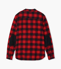 Men's buffalo plaid two pocket hooded shirt jacket. Buffalo Plaid Men S Heritage Button Down Shirt Little Blue House Us