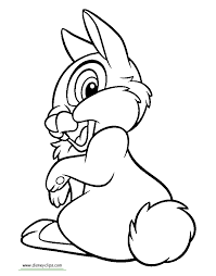 Pictures of thumper to cpolour in. Thumper Coloring Pages Kidsuki