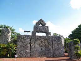 The Most Famous Of All The Structures At Coral Castle Was The Stone Swinging Door Which Could Be Conveniently Opened By Ju Coral Castle Castle Medieval Castle
