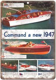 Hand lettering by the best. 1947 Chris Craft Poster Vintage Boats Chris Craft Boats Vintage Mahogany Boat
