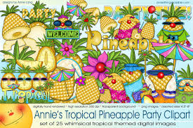 You can download the tropical drink cliparts in it's original format by loading the clipart and clickign the downlaod button. Tropical Pineapple Party Clipart Creative Market