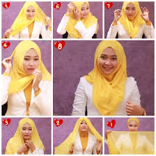Hasil gambar untuk tutorial hijab sehari