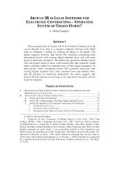 Article 2B as Legal Software for Electronic Contracting -- Ope