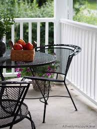Outdoor Metal Dining Set Makeover With Spray Paint