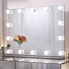 What could walmart possibly have to offer us beauty junkies? Chende Large Hollywood Frameless Vanity Mirror With Lights 31 5 X 23 6 Led Lighted Makeup Mirror For Beauty Room Tabletop Wall Mounted Walmart Com Walmart Com
