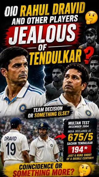 Watch till end and share your opinion 194… just 6 runs away from history 💔* In the India vs Pakistan Multan Test 2004, @sachintendulkar was unstoppable… But a sudden declaration by Rahul