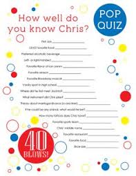 From tricky riddles to u.s. 40th Birthday Ideas 40th Birthday Questionnaire Ideas