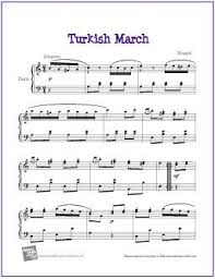11 in a major, k. Turkish March Free Sheet Music For Piano Piano Sheet Music Piano Music Easy Piano Sheet Music