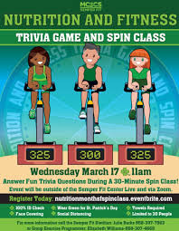 May 27, 2020 · a trivia quiz can be on various subjects ranging from movies and sports to science and history. Mcas Miramar Semper Fit Join Us On St Patrick S Day Next Wednesday For A Very Special Nutrition And Fitness Trivia And Spin Class Held By Both Our Dietician And Group